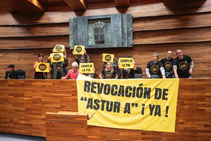 La Plataforma Salvemos Peñamayor exige la revocación de permisos mineros en Peñamayor - Comarca de la Sidra