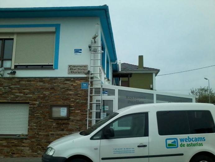 Instalada una nueva webcam en Burela - Webcams de Asturias