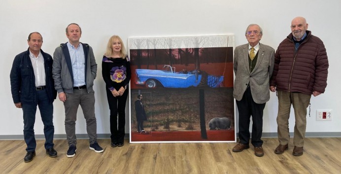 Guillermo Masedo gana el XXVII Certamen Nacional de Pintura de Villaviciosa con obra surrealista - Concejo de Villaviciosa