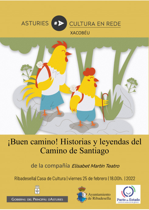 ¡Buen camino! Historias y leyendas del Camino de Santiago de Elisabet Martín Teatro en Ribadesella - Concejo de Ribadesella
