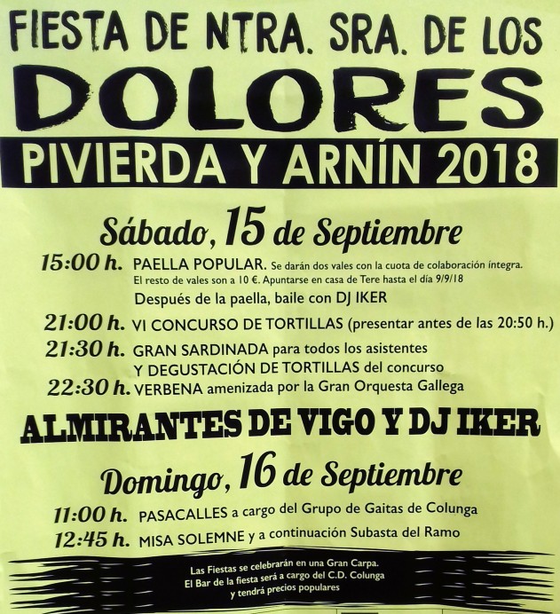 Pivierda y Arnín en fiestas - Fiestas y Tradiciones