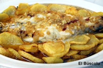 Pixín (rape) al horno - Les recetines