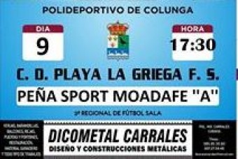 Fútbol Sala: C.D. Playa La Griega F.S y el Peña Sport Moadafe. - Concejo de Colunga