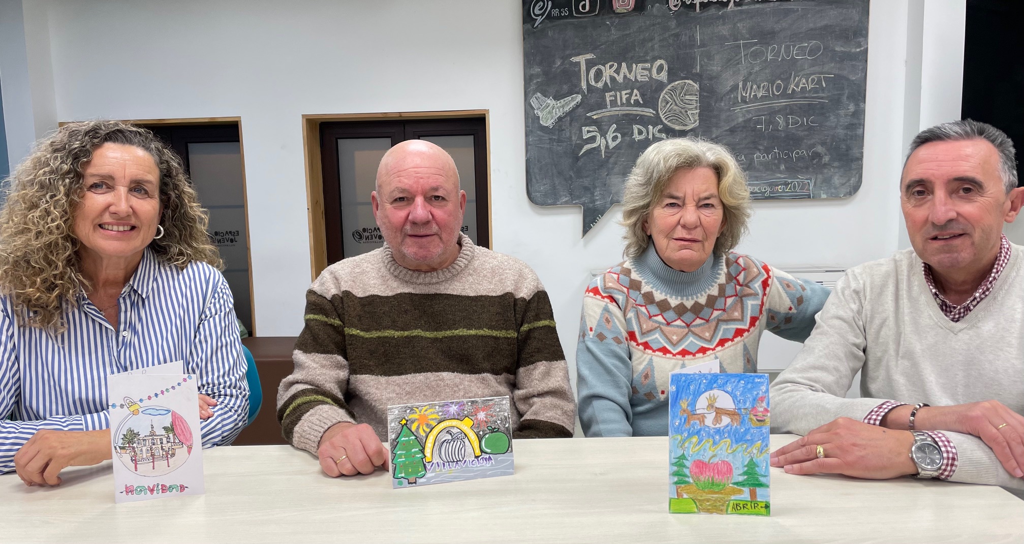 Villaviciosa ya tiene ganadora del Concurso de Postales Escolares de Navidad - Concejo de Villaviciosa