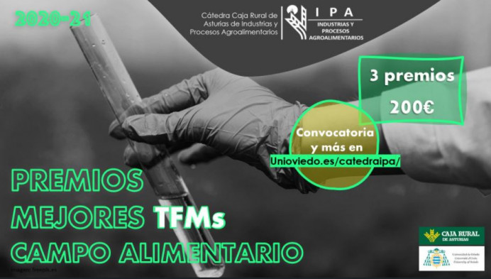 Premios TFM relacionados con el Campo Alimentario para estudiantes de la Universidad de Oviedo - Educación