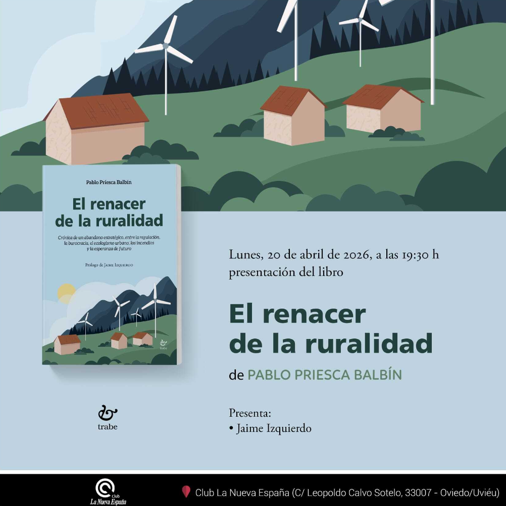 Pablo Priesca Balbín, referente asturiano en innovación y natural de Colunga, presenta en Oviedo El renacer de la ruralidad - Concejo de Colunga