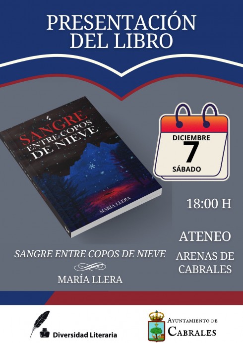 Presentación de Sangre entre copos de nieve de María Llera en Arenas de Cabrales - Concejo de Cabrales