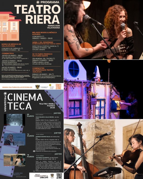 Villaviciosa da la bienvenida a la primavera cultural con cine, música y teatro en el Teatro Riera - Concejo de Villaviciosa