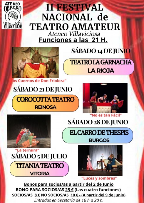 Villaviciosa acoge la II Muestra Nacional de Teatro Amateur en el Ateneo Obrero - Concejo de Villaviciosa