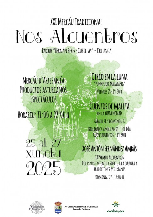 Colunga celebra el XXI Mercáu Tradicional Nos Alcuentros del 25 al 27 de julio - Concejo de Colunga
