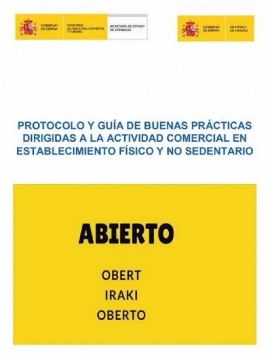 Protocolo y guía de buenas prácticas dirigidas a la actividad comercial en establecimiento - Economía y Empleo