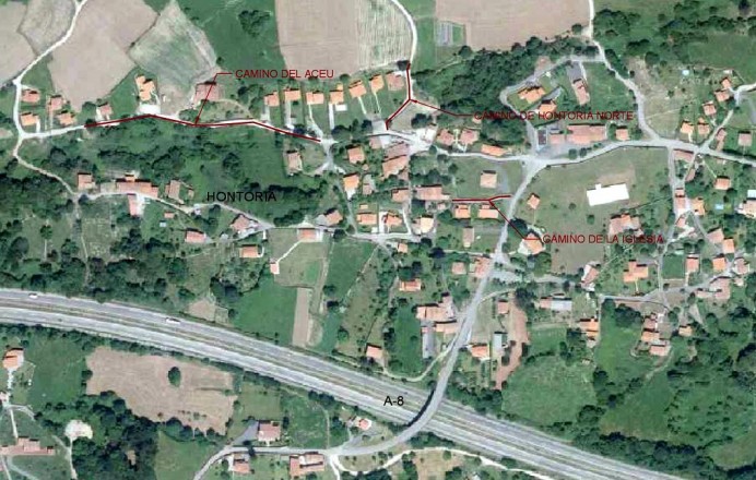 Fin obras de mejora de caminos en Naves, Villahormes y Hontoria - Concejo de Llanes