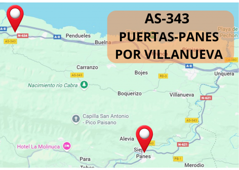 El Gobierno de Asturias destina 1,4 millones a la mejora de la carretera as-343 - Oriente de Asturias