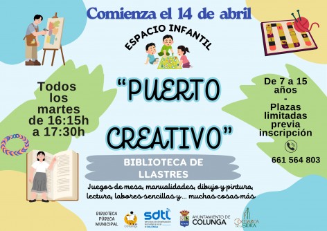 La Biblioteca de Llastres impulsa "Puerto Creativo", un nuevo espacio para menores de 7 a 15 años - Concejo de Colunga