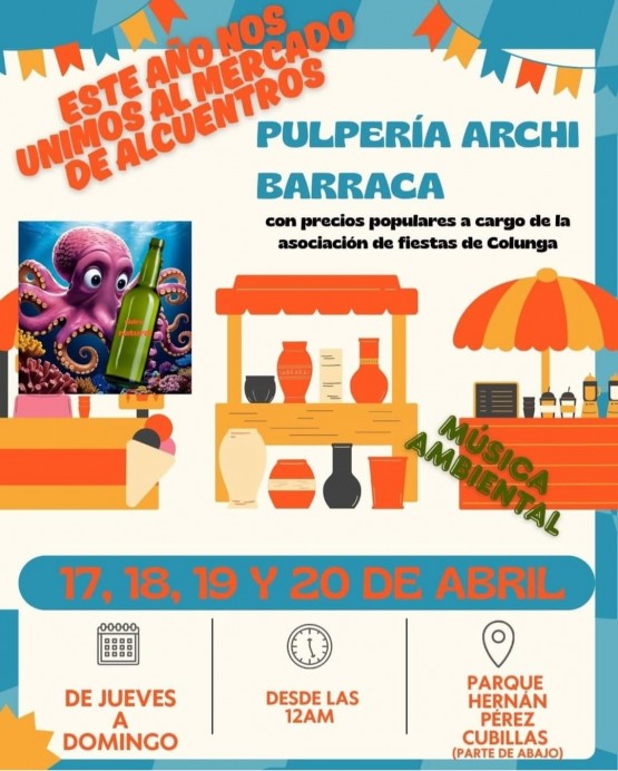 Colunga celebra la Semana Santa con pulpo, música y mercado en el parque - Concejo de Colunga