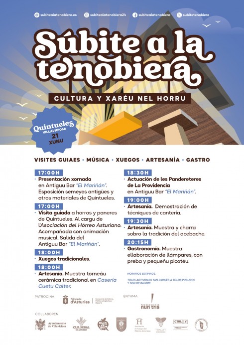 Quintueles acoge la primera jornada de Súbite a la Tenobiera este 21 de junio - Concejo de Villaviciosa