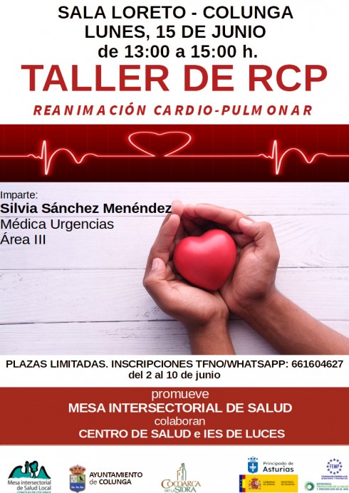 Colunga abre las inscripciones para un taller gratuito de reanimación cardiopulmonar