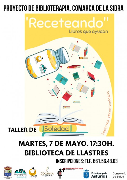 La Comarca de la Sidra presenta su proyecto de biblioterapia: Receteando Libros que Ayudan. - Concejo de Colunga