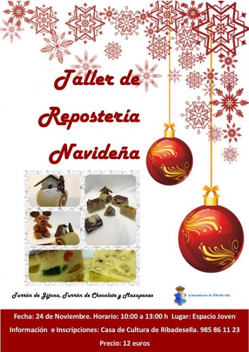 Taller de postres navideños en Ribadesella - Concejo de Ribadesella