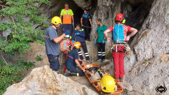 Rescate de montaña en Ribadesella - Concejo de Ribadesella