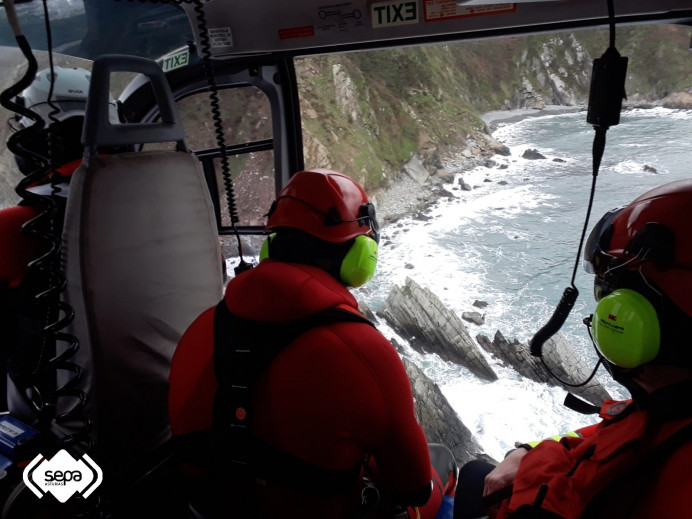 Rescate fluvial en Cangas de Onís - Concejo de Cangas de Onís