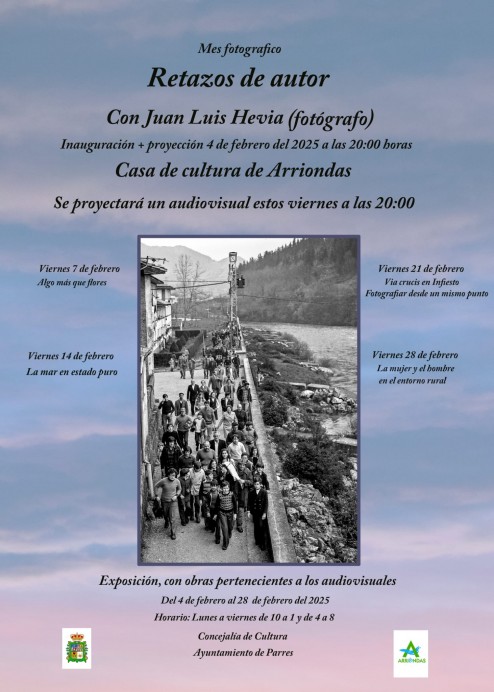 Disfruta del ciclo audiovisual ‘Retazos de autor’ con Juan Luis Hevia en la Casa de Cultura de Arriondas - Concejo de Parres