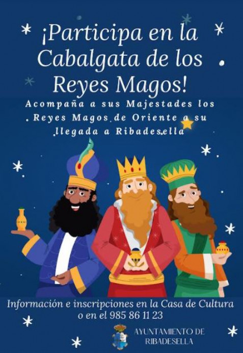 Inscripciones para participar en la cabalgata de Reyes en Ribadesella - Concejo de Ribadesella