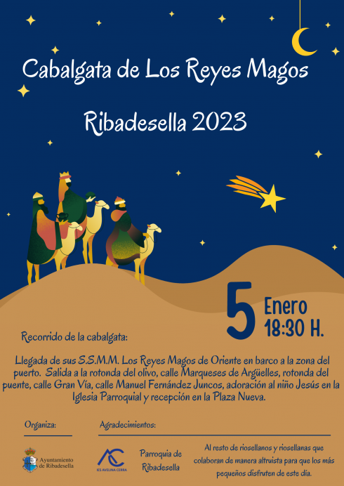 Cabalgata de Reyes en Ribadesella 2023 - Concejo de Ribadesella