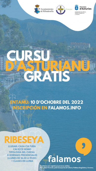 Cursu d Asturianu gratuitu de Falamos en Ribeseya - Concejo de Ribadesella