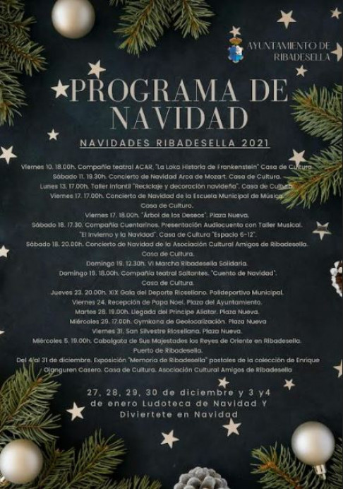 Programación de Navidad en Ribadesella 2021 - Concejo de Ribadesella