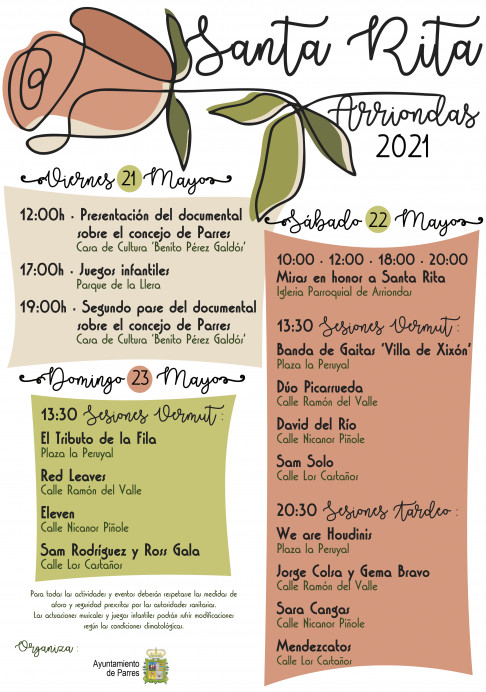 Parres programa una Santa Rita diferente - Concejo de Parres
