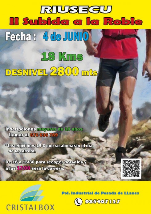 Riusecu acogerá el próximo sábado 4 de junio la II Subida a La Roble - Concejo de Llanes