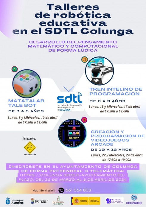 3 Actividades de robótica educativa en el SDTL de Colunga - Concejo de Colunga