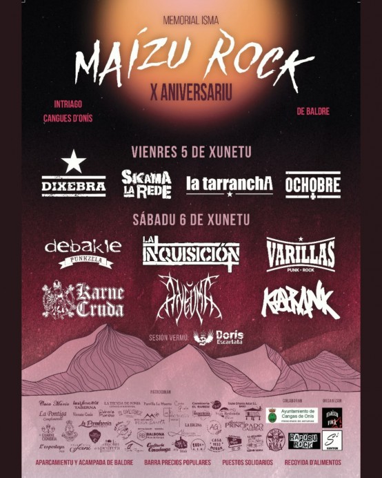 X Maízu Rock - Concejo de Cangas de Onís