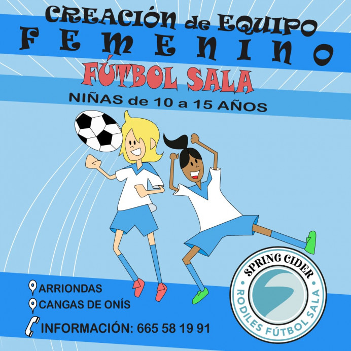 Impulso al fúbol femenino en el oriente de Asturias graciasl al Rodiles Fútbol Sala - Concejo de Parres
