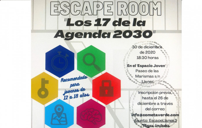 Espacio Joven Llanes, 30 diciembre escape-room online - Concejo de Llanes