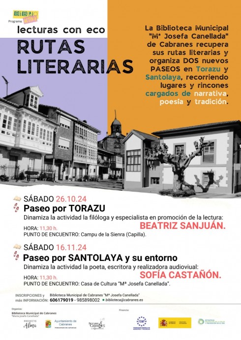 La Biblioteca Municipal de Cabranes retoma sus rutas literarias con paseos por Torazu y Santolaya - Concejo de Cabranes