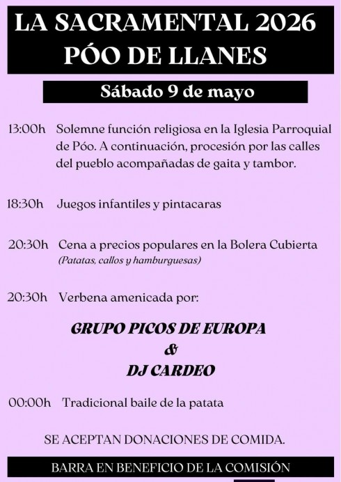 La Sacramental 2026 en Poo de LLanes