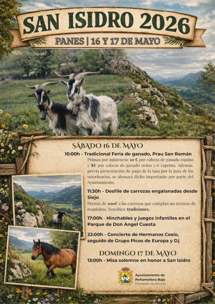 San Isidro 2026 en Panes - Concejos Peñamellera Alta y Baja