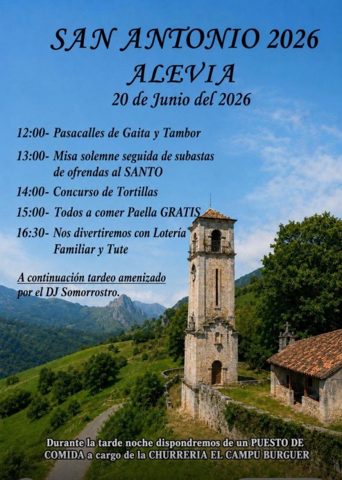 Alevia celebra este sábado la fiesta de San Antonio en Peñamellera Baja