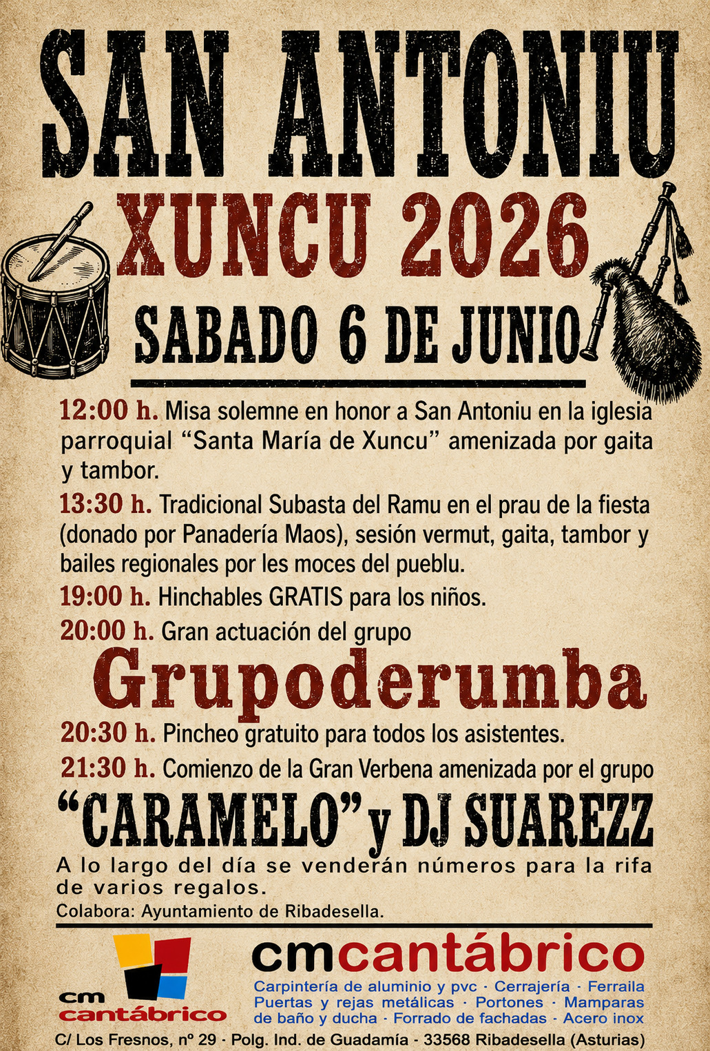 Fiestas de San Antoniu en Xuncu (Ribadesella): programa completo y horarios - Concejo de Ribadesella