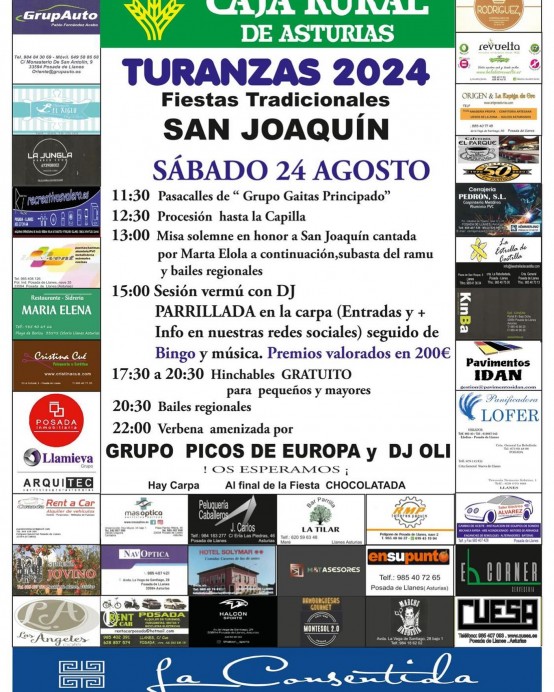 La Fiesta de San Joaquín en Turanzas ofrece un día de celebraciones inolvidables - Concejo de Llanes