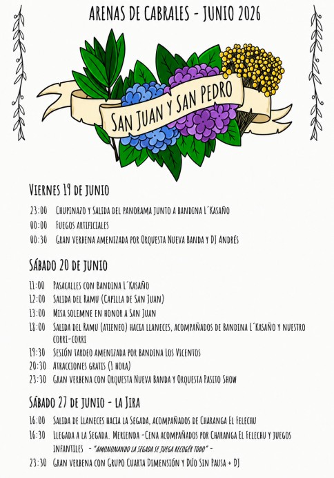 Arenas de Cabrales celebra San Juan y San Pedro con tres jornadas de fiesta