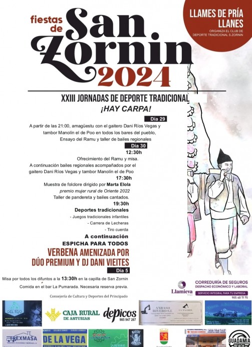 Fiestas de San Zornín y XXIII Jornadas de Deporte Tradicional - Concejo de Llanes