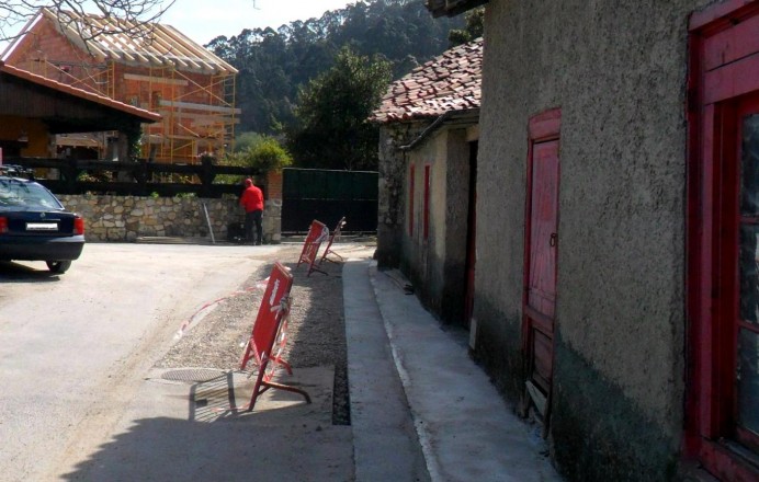 Recta final ampliación red saneamiento de Villahormes - Concejo de Llanes