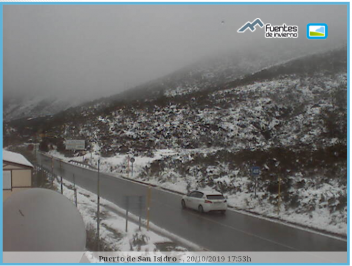 Llegan las primeras nieves de la temporada a Asturias - Webcams de Asturias