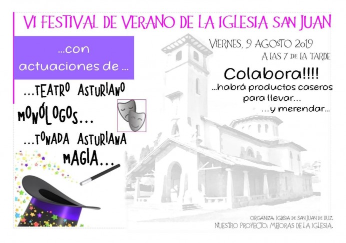VI Festival de verano de la Iglesia de San Juan - Concejo de Colunga