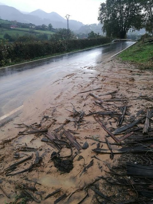 Sobre la carretera de San Román - Concejo de Piloña