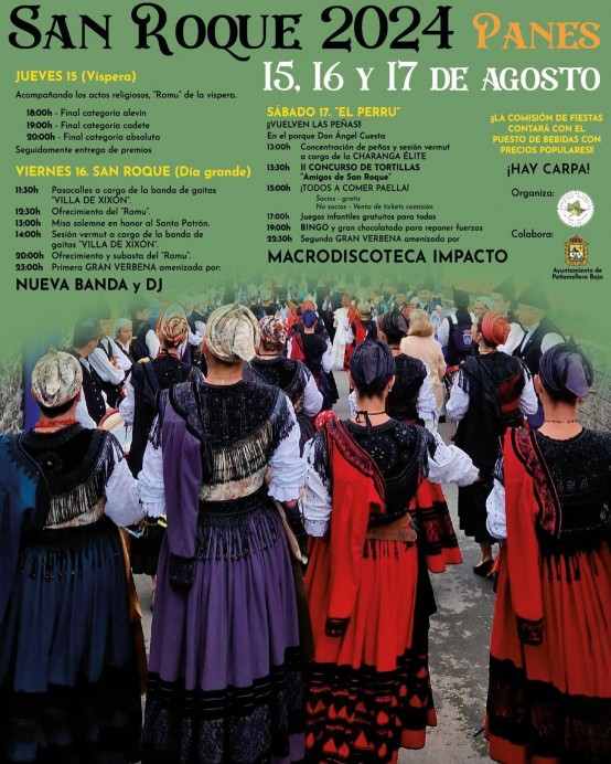 Fiesta de San Roque 2024 en Panes - Concejos Peñamellera Alta y Baja
