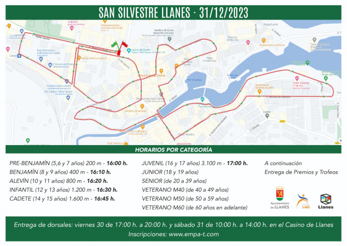 San Silvestre 2023 en Llanes - Concejo de Llanes